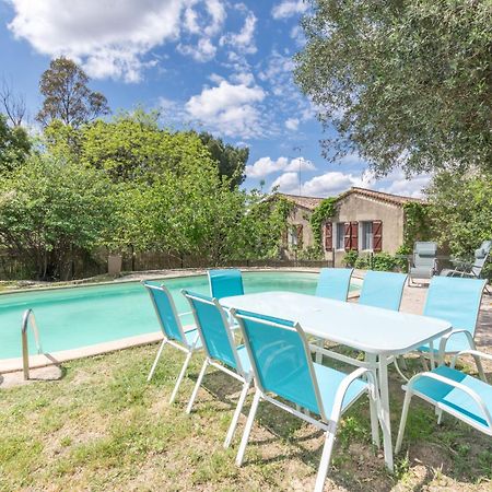 Maison Avec Piscine Location De Vacances Ferme Pedagogique Du Dolmen Le Pouget Exteriör bild